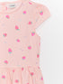 LC Waikiki Crew Neck Patterned Short Sleeve Girl Dress